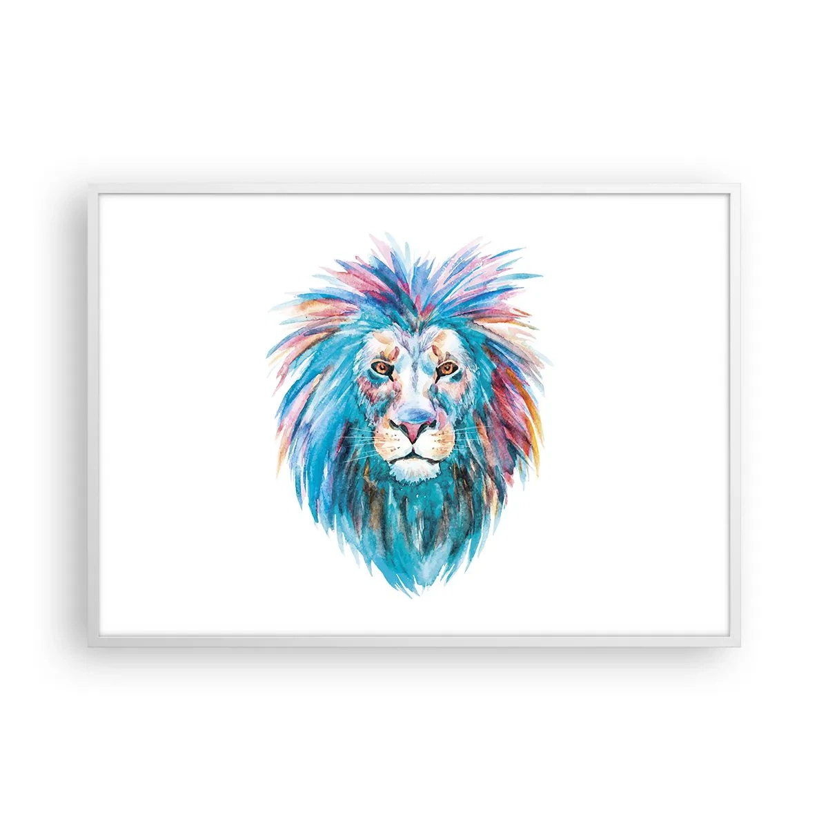 Poster în ramă albă - Aură electrizantă - 100x70 cm