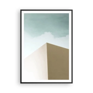 Poster în ramă neagră - Geometria unei veri însorite - 70x100 cm