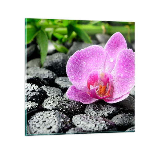 Tablou pe sticlă - Ca o inimă deschisă - 70x70 cm