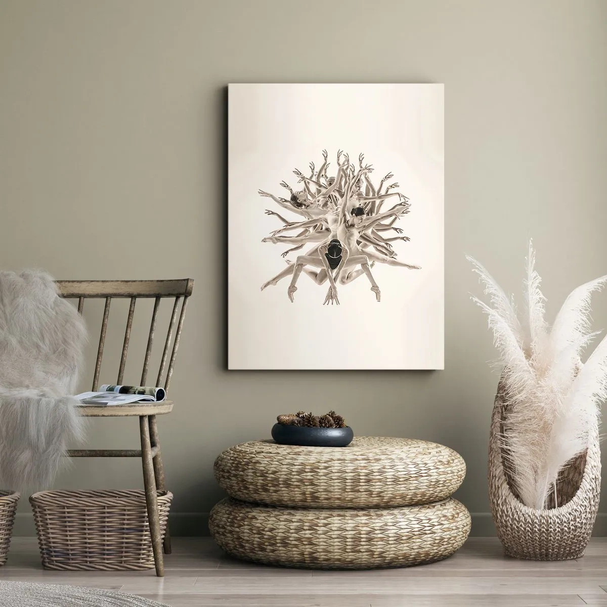 Tablou pe pânză - Înflorirea în dans - 65x120 cm