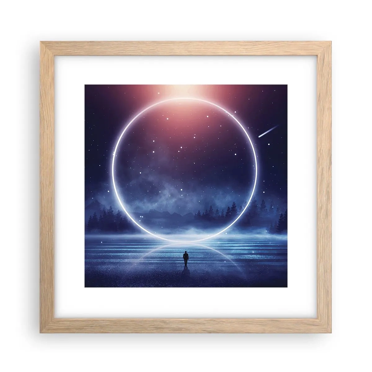 Poster în ramă de stejar deschis - Ei sunt deja aici... - 30x30 cm