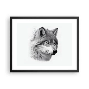 Poster în ramă neagră - Alfa - fără îndoială - 50x40 cm