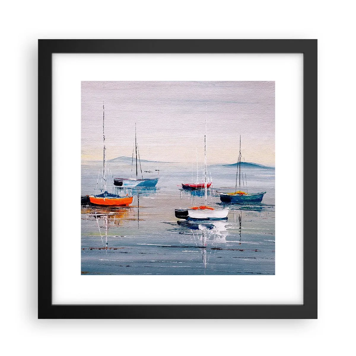 Poster în ramă neagră - O odihnă binemeritată - 30x30 cm