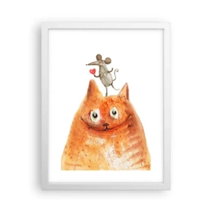 Poster în ramă albă - Paradoxurile iubirii - 30x40 cm