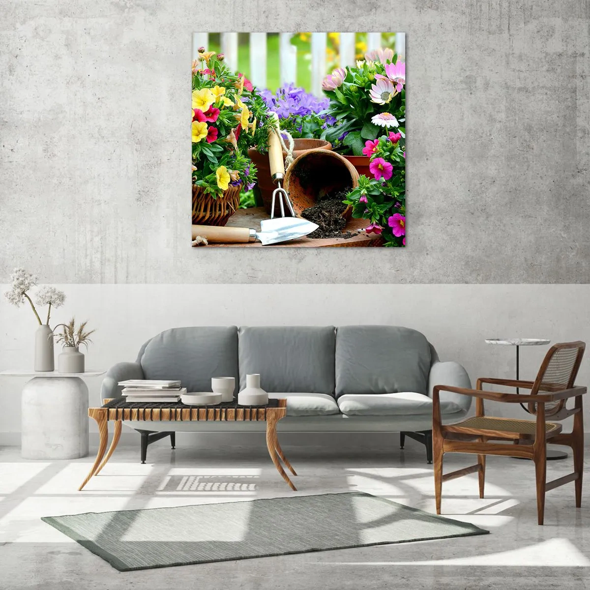 Tablou pe sticlă - Grădina Sofiei - 60x60 cm