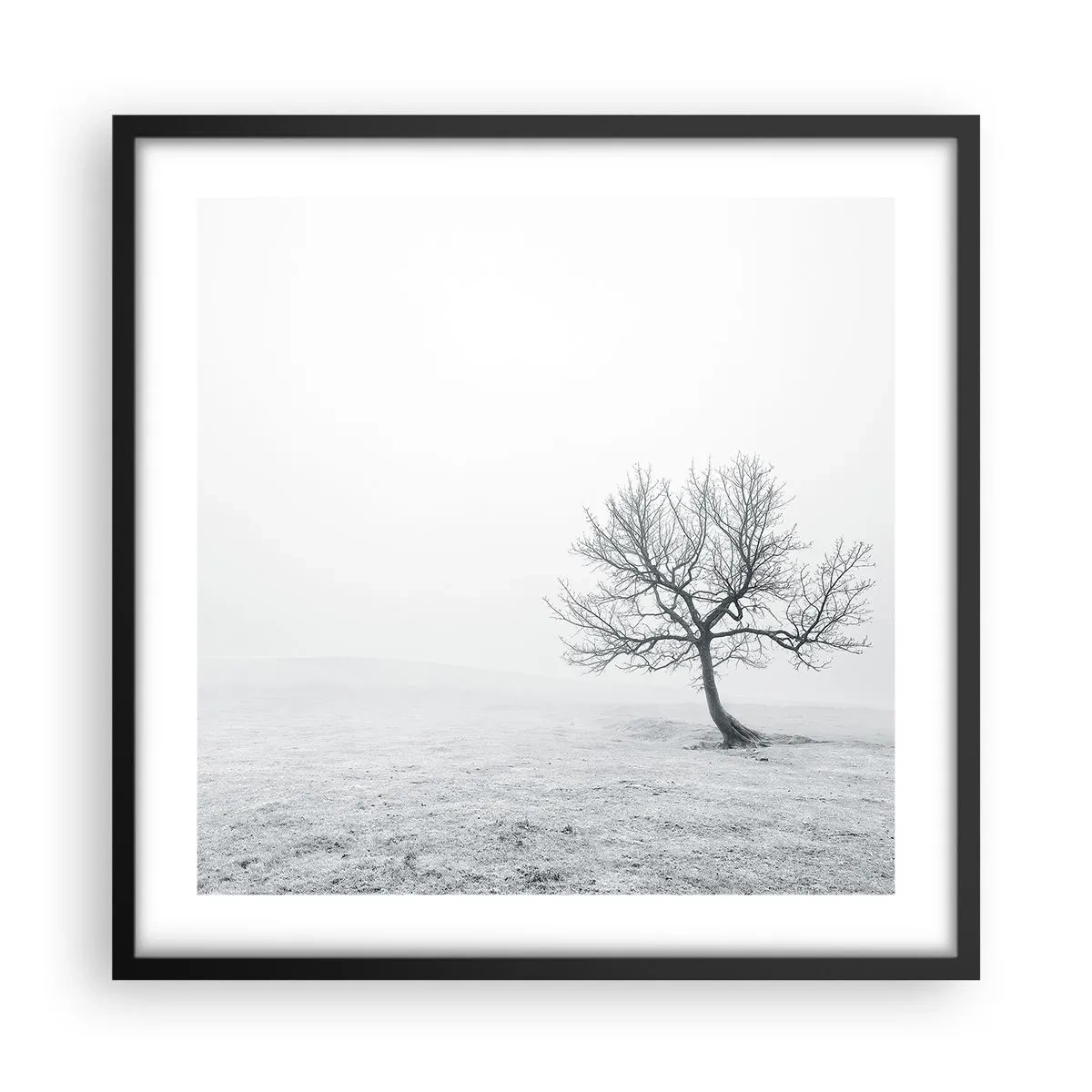 Poster în ramă neagră - Împotriva neantului - 50x50 cm