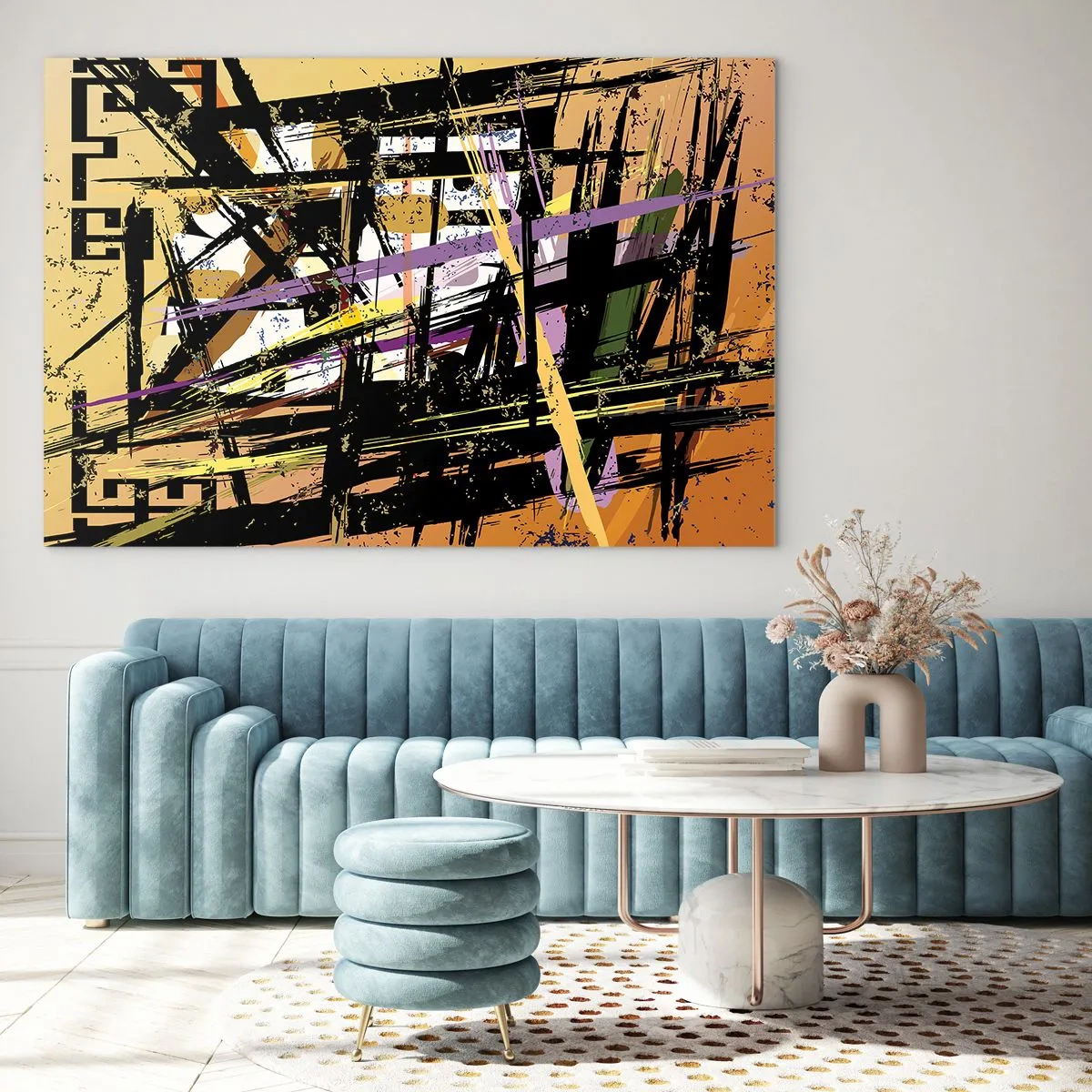 Tablou pe sticlă - Tăietură ascuțită - 120x80 cm