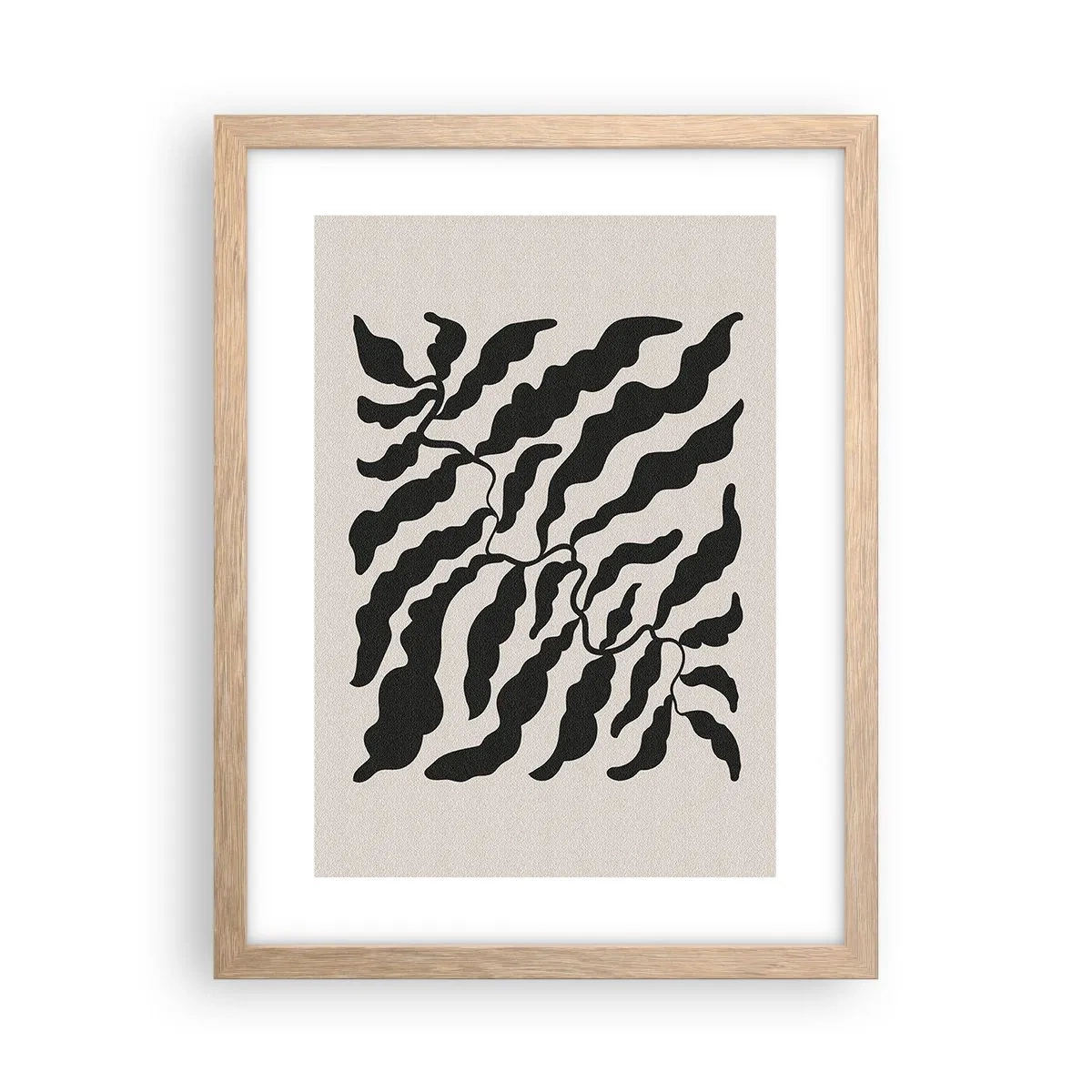 Poster în ramă de stejar deschis - Natura pătratului - 30x40 cm