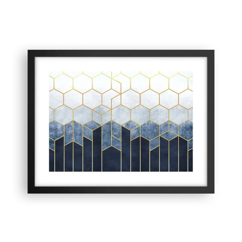 Poster în ramă neagră - Compoziție în ritm sincopat - 40x30 cm