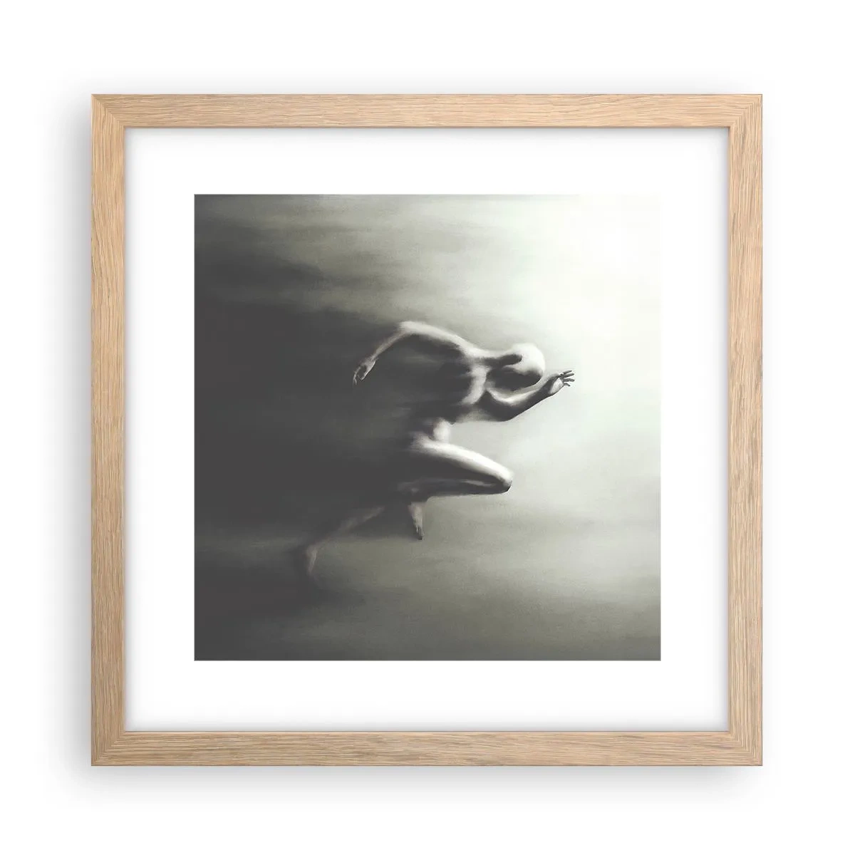 Poster în ramă de stejar deschis - De neoprit - 30x30 cm