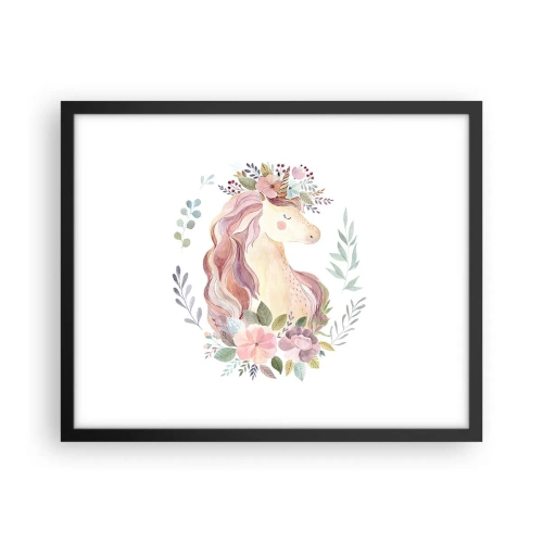 Poster în ramă neagră - O invitație în lumea basmelor - 50x40 cm