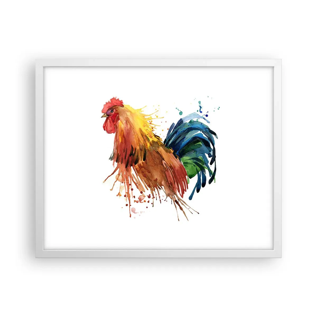 Poster în ramă albă - Haina regală, mândria regală - 50x40 cm