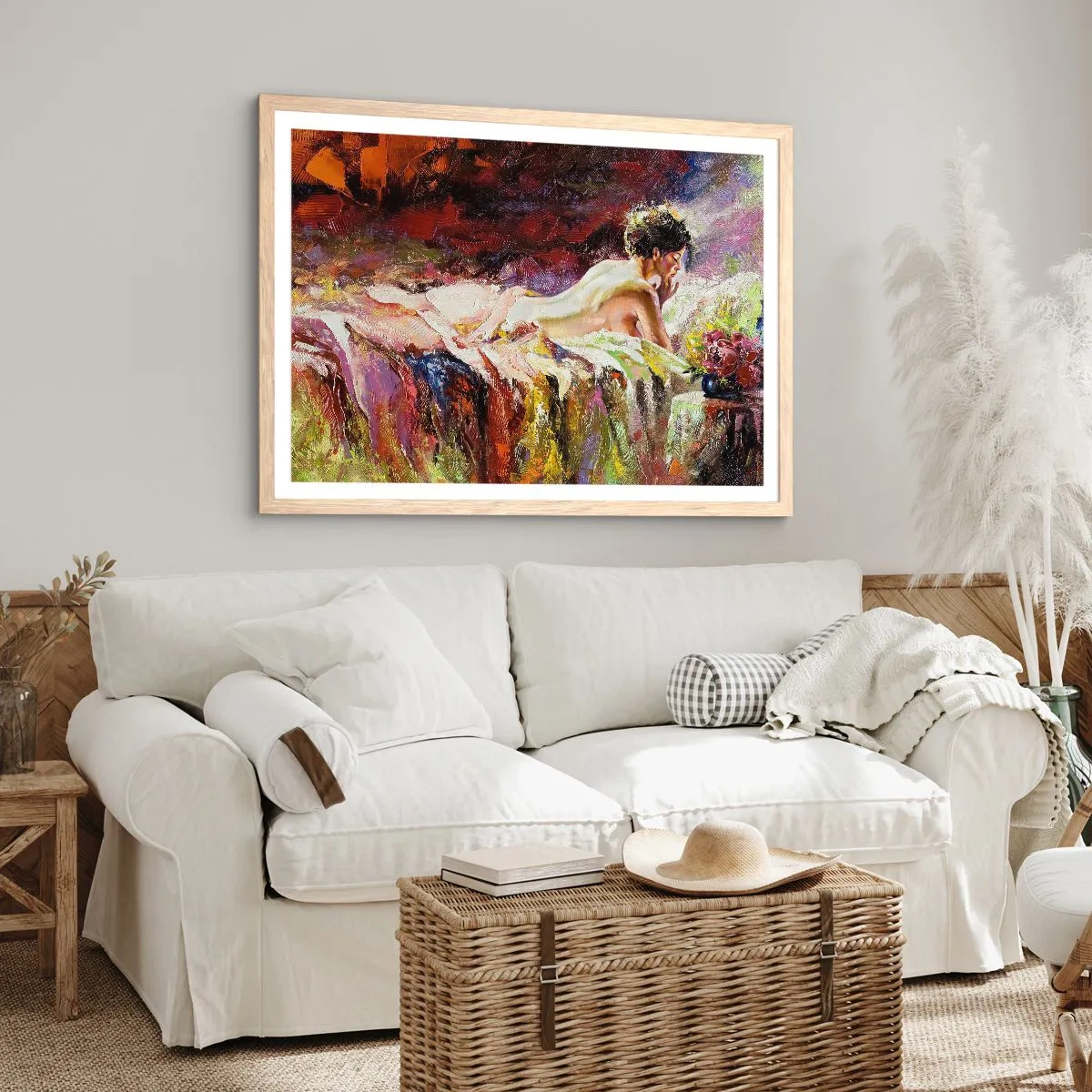 Poster în ramă de stejar deschis - Venus în gând - 40x30 cm