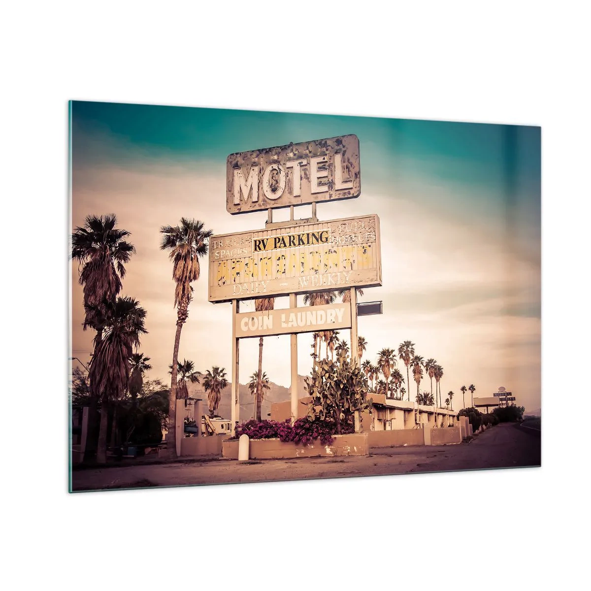 Tablou pe sticlă - Timpul s-a oprit aici - 100x70 cm