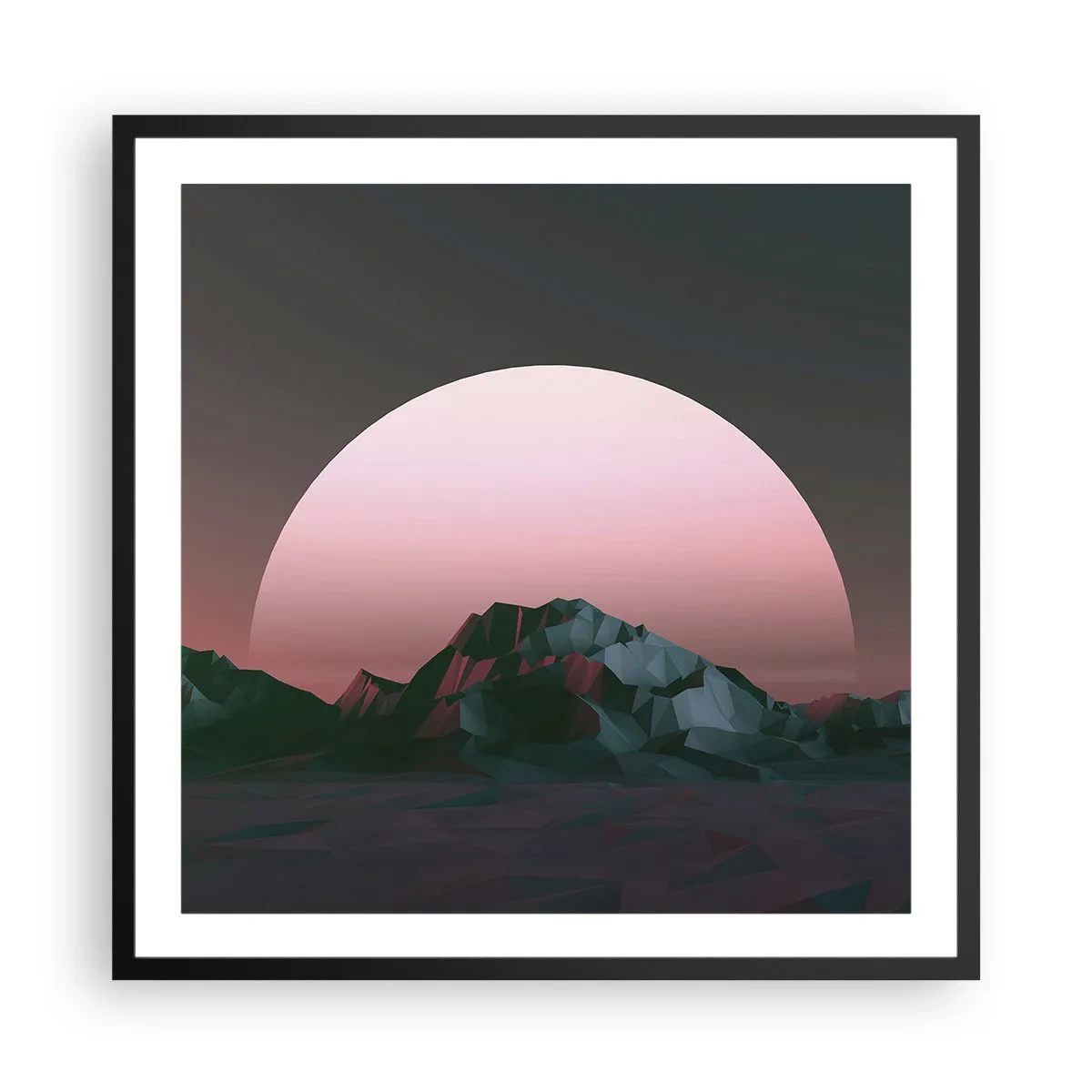 Poster în ramă neagră - Într-o galaxie învecinată - 60x60 cm