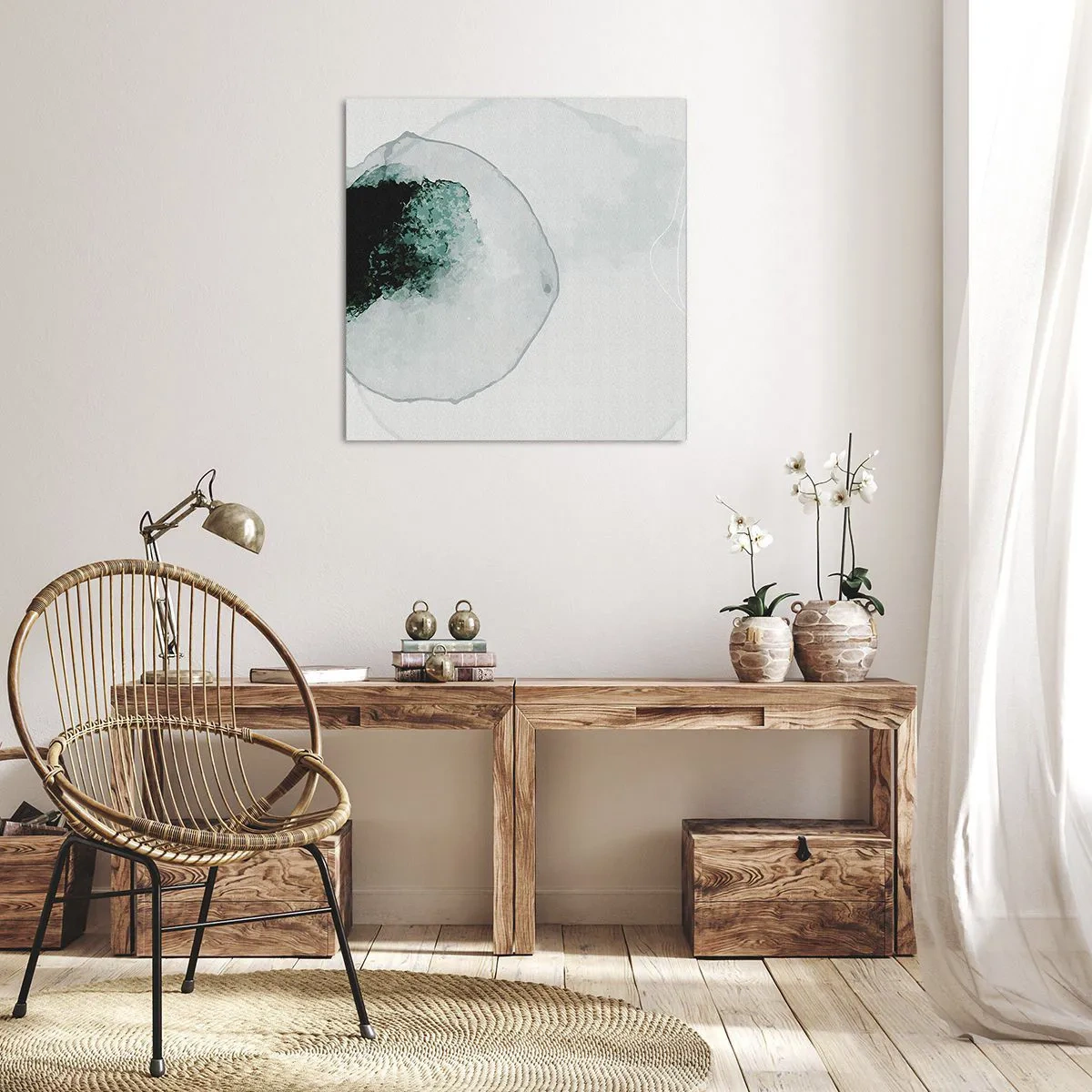 Tablou pe pânză - Într-o picătură de apă - 70x70 cm