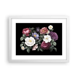 Poster în ramă albă - Dintr-o grădină engleză - 40x30 cm
