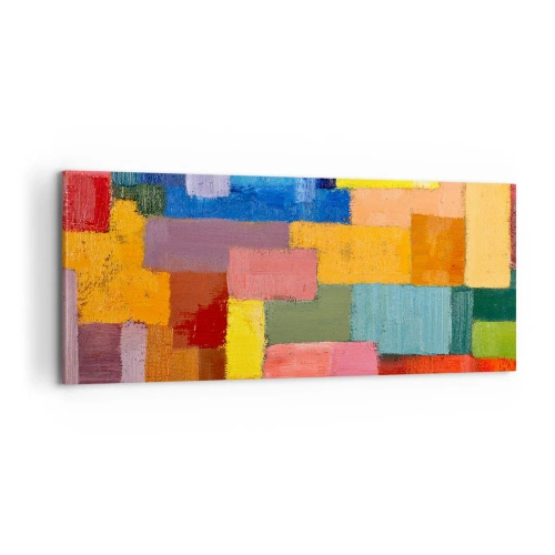 Tablou pe pânză - Fiecare diferită, toate colorate - 100x40 cm