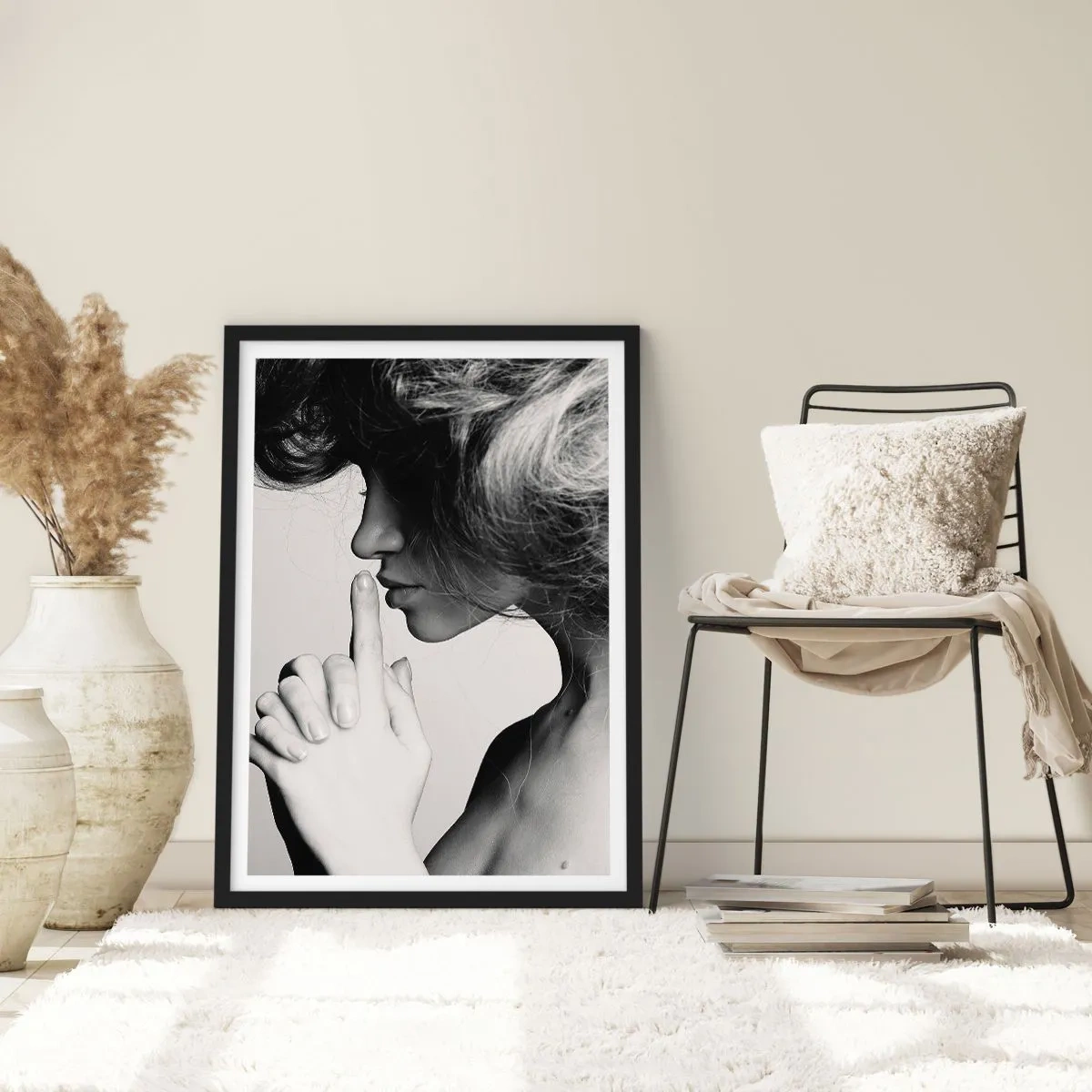 Poster în ramă neagră - Ascultă-te pe tine însuți - 70x100 cm