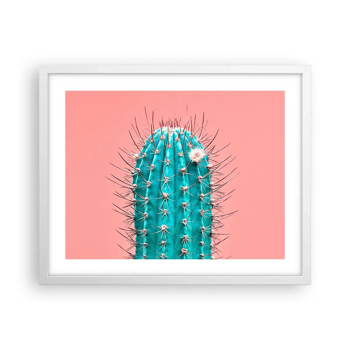 Poster în ramă albă - Doar privește - 50x40 cm