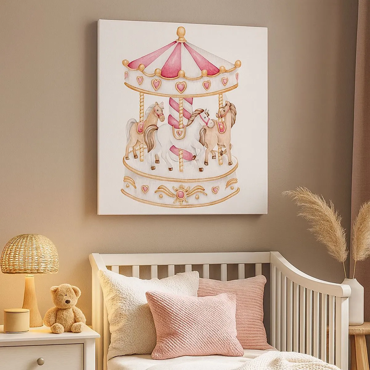 Tablou pe pânză - Lumea dulce a copilăriei - 30x30 cm