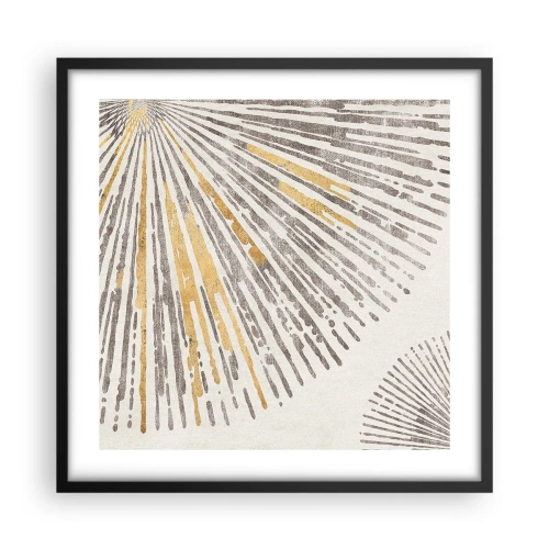 Poster în ramă neagră - Frumusețea razei - 50x50 cm