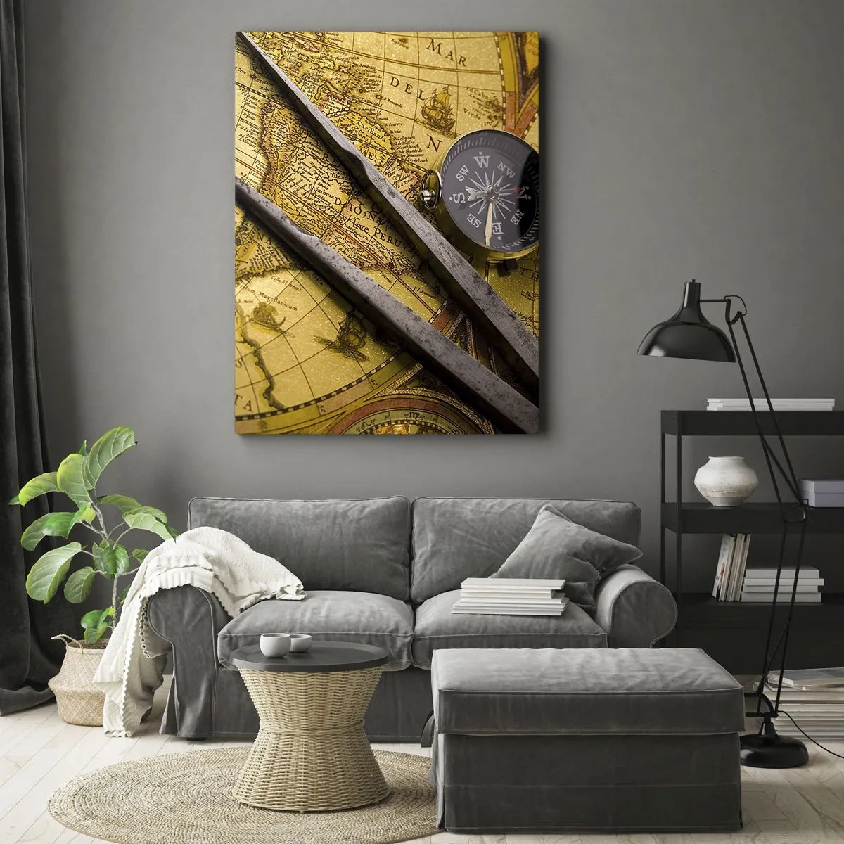 Tablou pe pânză - Unde sunt aceste comori? - 70x100 cm