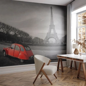 Tapet Premium Sand - Mai pariziană decât Parisul însuși - Oraș, turnul Eiffel, Paris - 150x105 cm