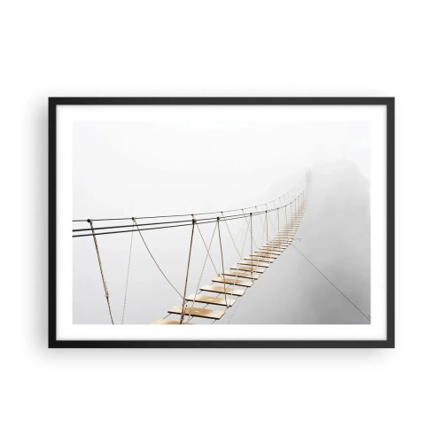 Poster în ramă neagră - Unde te va duce? - 70x50 cm