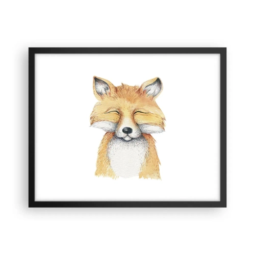 Poster în ramă neagră - Mofturi de vulpe - 50x40 cm