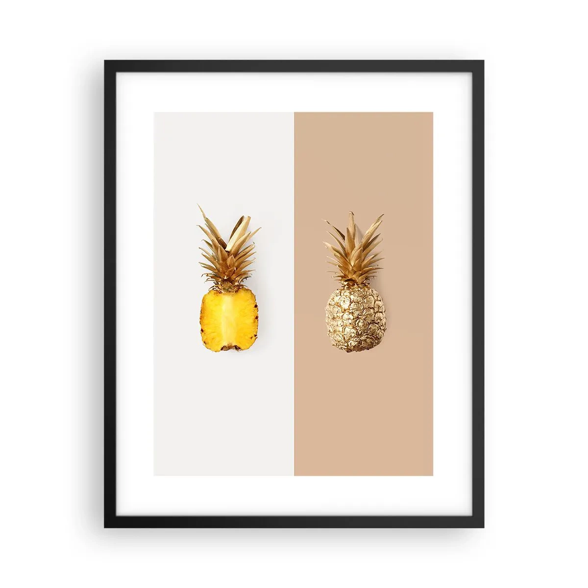 Poster în ramă neagră - Ananas de împărțit - 40x50 cm