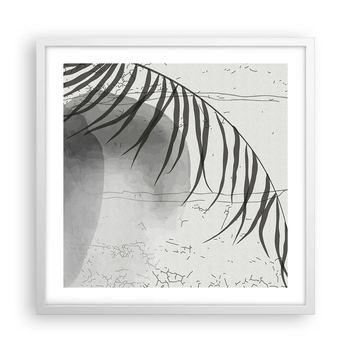 Poster în ramă albă - Exotismul subtil al naturii - 50x50 cm