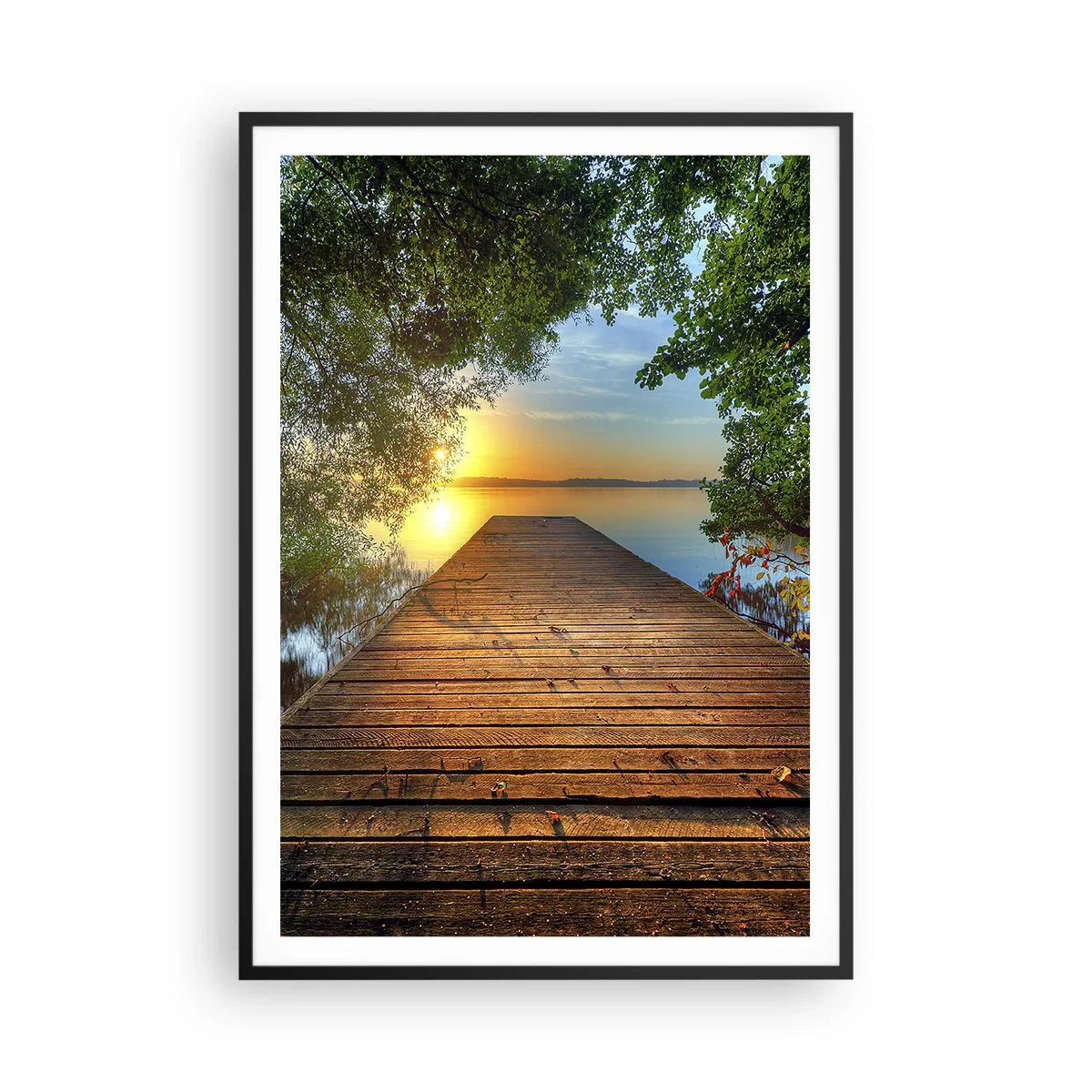 Poster în ramă neagră - Nu te grăbi, stai jos - 70x100 cm