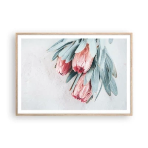 Poster în ramă de stejar deschis - Rușinate de propria lor frumusețe - 100x70 cm