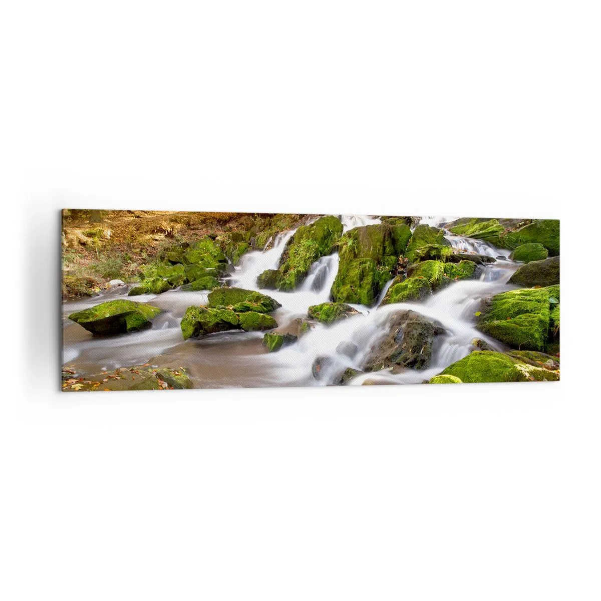 Tablou pe pânză - Repede prin pădure de toamnă - 160x50 cm