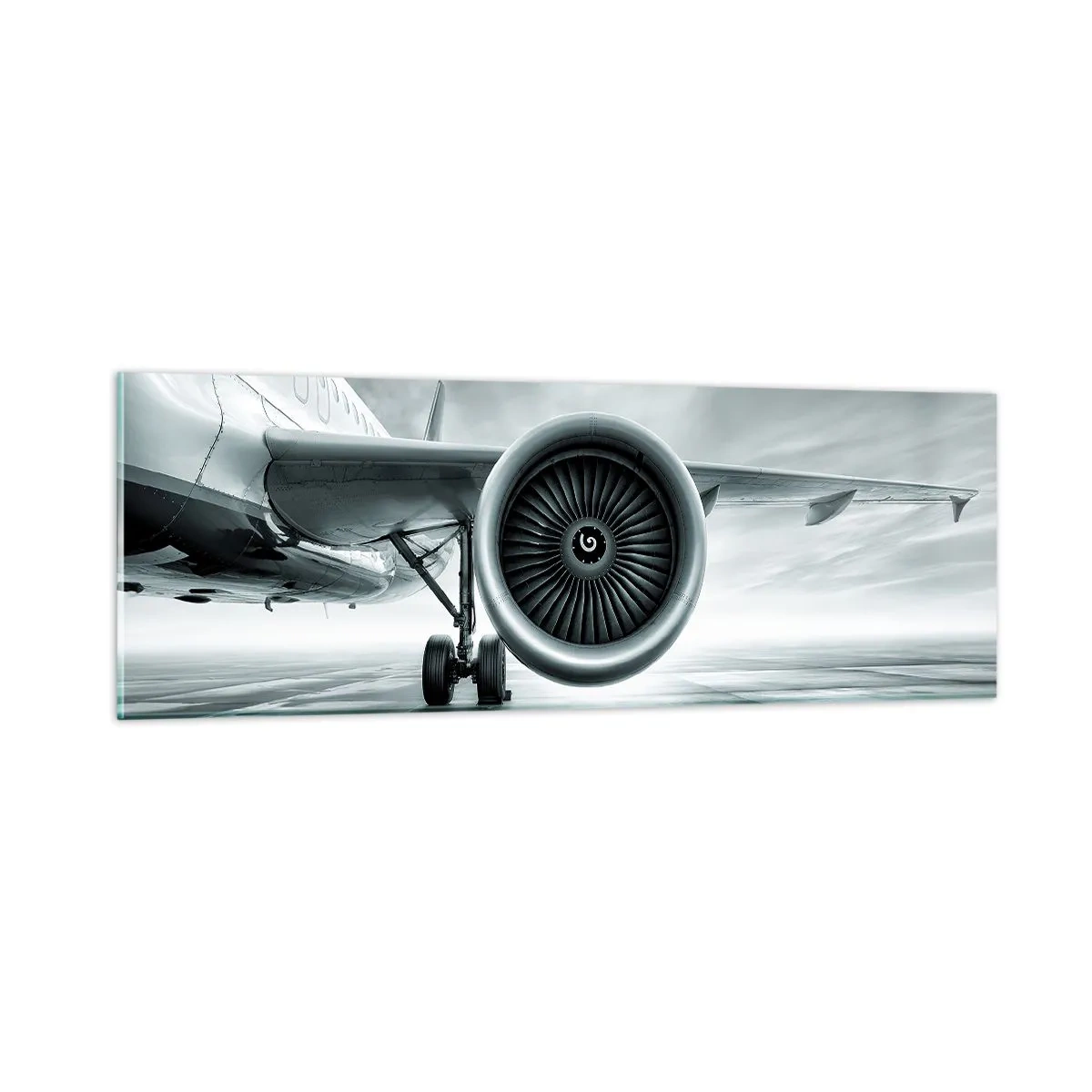 Tablou pe sticlă - Ce putere! - 90x30 cm