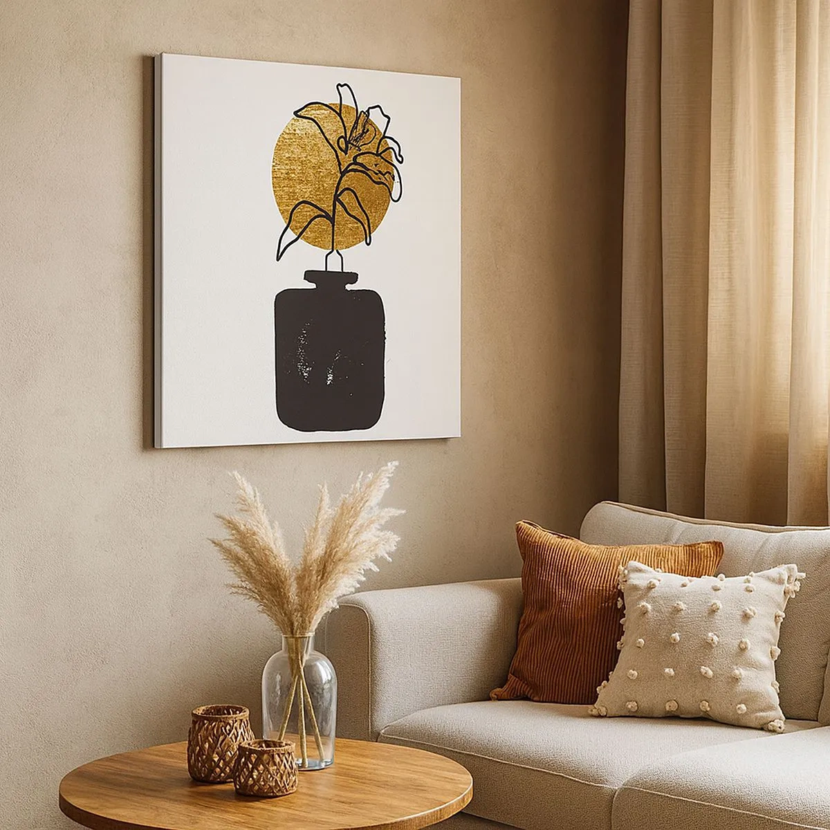 Tablou pe pânză - Cât cântărește aurul? - 30x30 cm