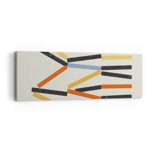 Tablou pe pânză - Compoziție la nivel - 90x30 cm