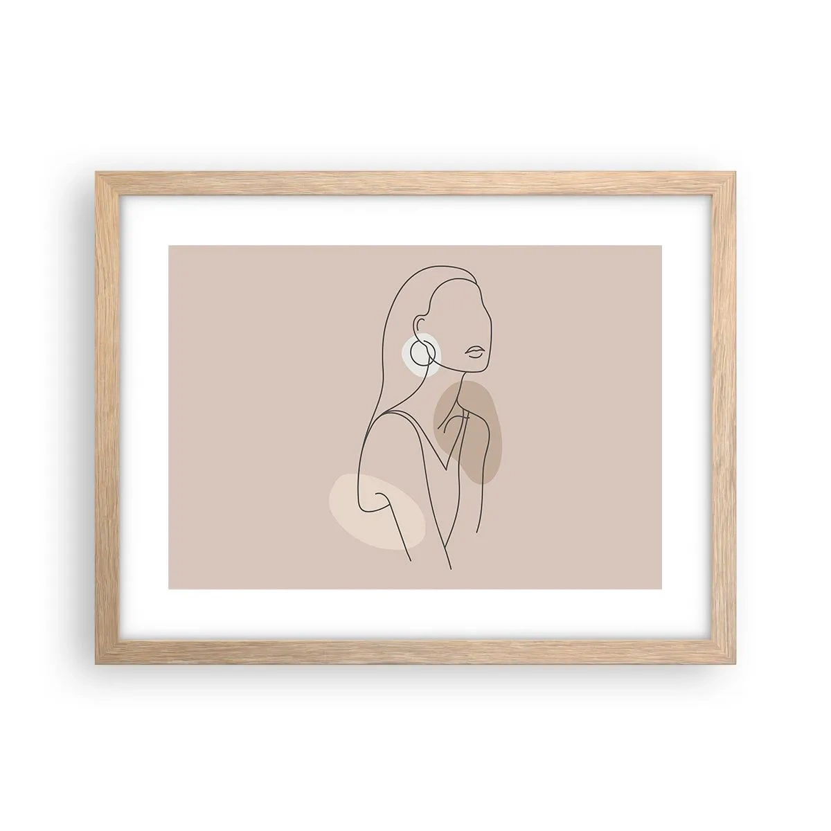 Poster în ramă de stejar deschis - Icoana fecioarei - 40x30 cm