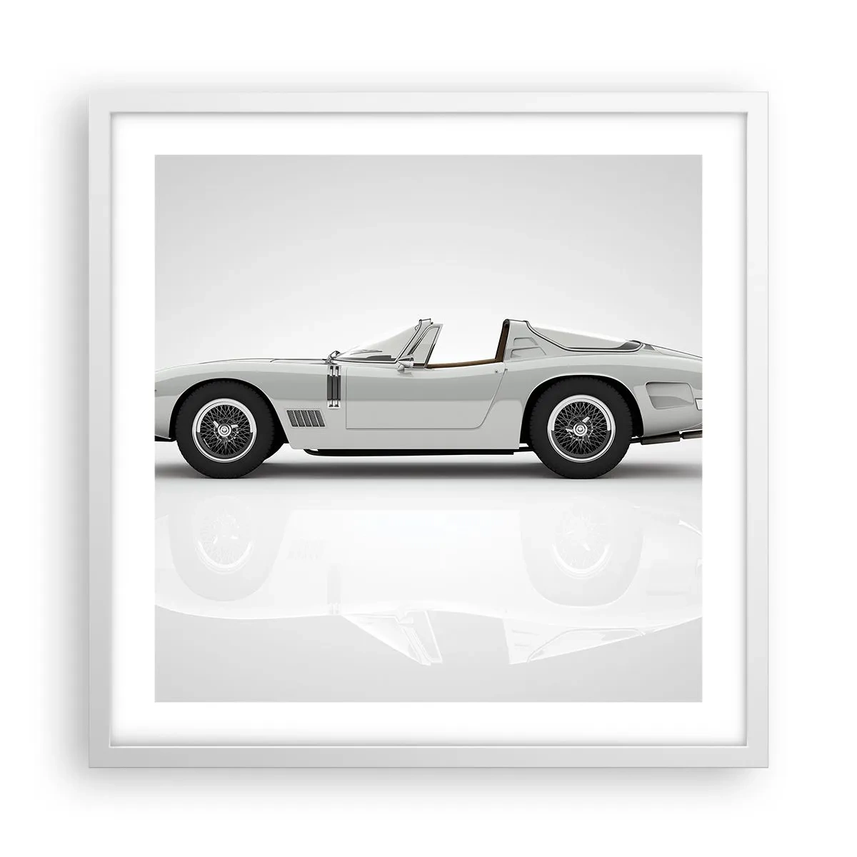 Poster în ramă albă - Promisiunea distracției - 50x50 cm