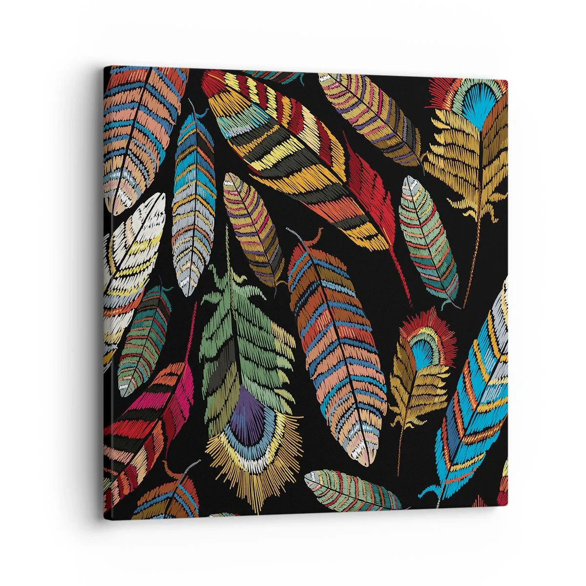 Tablou pe pânză - Carnavalul păsărilor - 30x30 cm