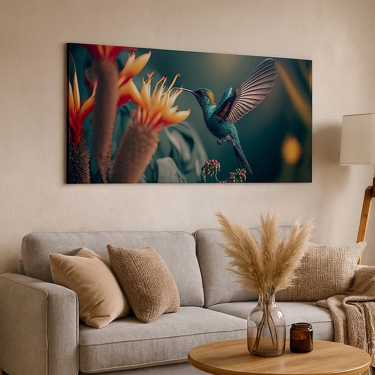 Tablou pe pânză - Viață cu adevărat colorată - 30x30 cm