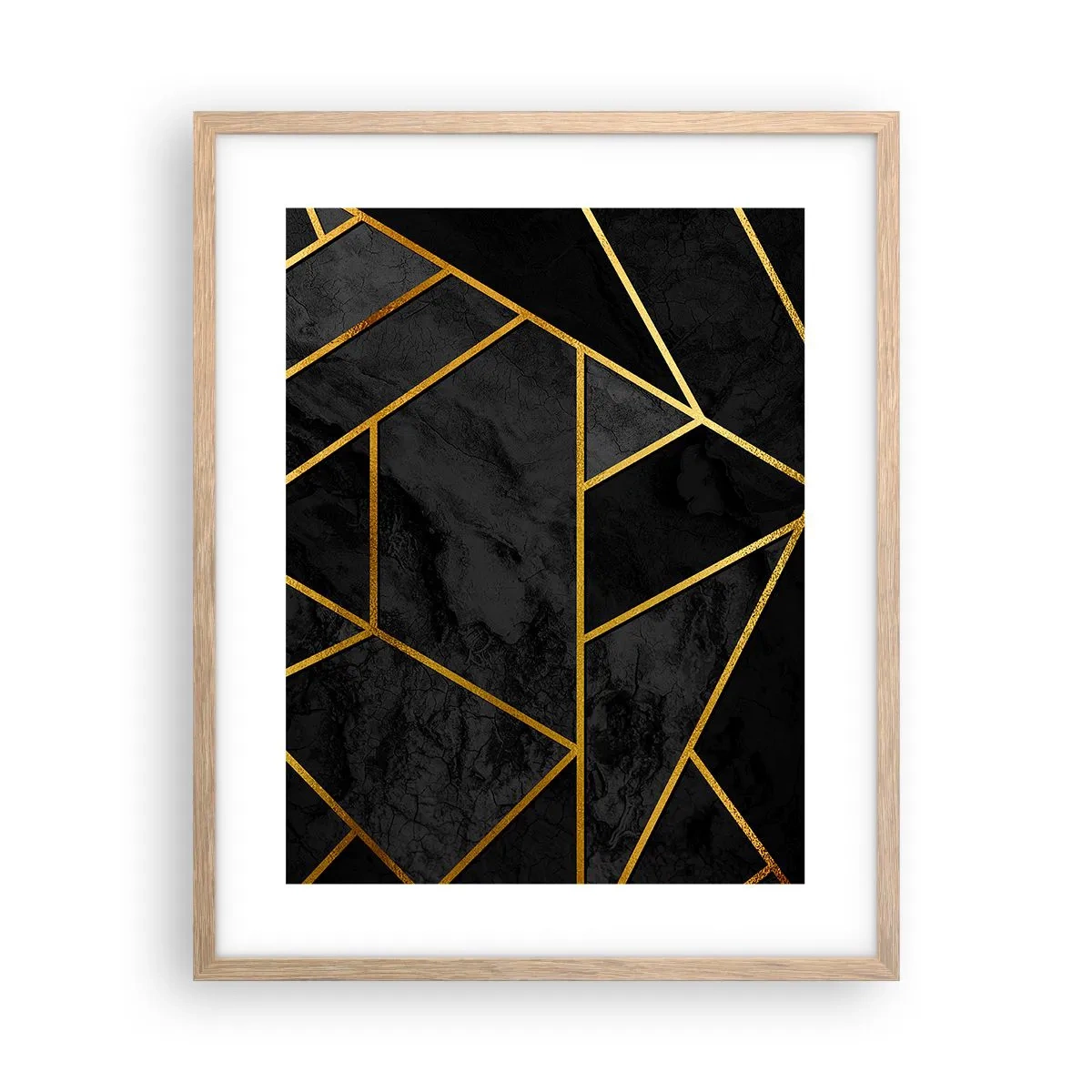 Poster în ramă de stejar deschis - Întuneric și lumină - 40x50 cm