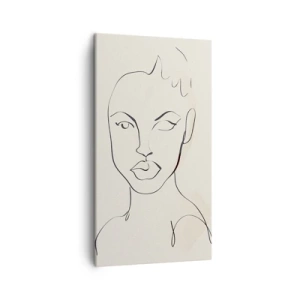 Tablou pe pânză - Schiță de senzualitate - 45x80 cm