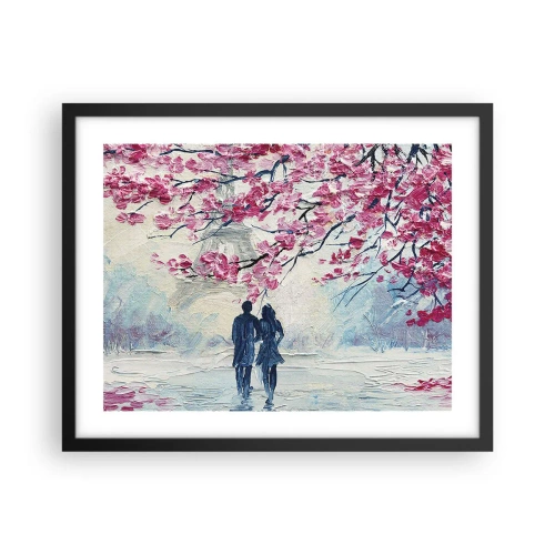Poster în ramă neagră - Plimbare romantică - 50x40 cm