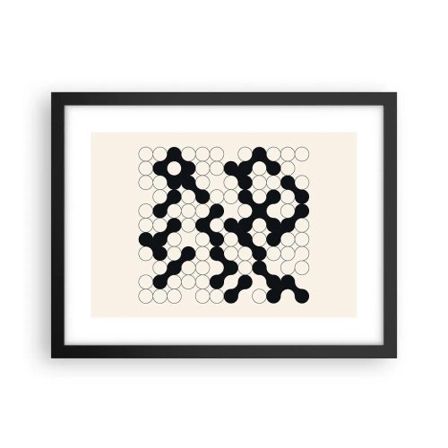 Poster în ramă neagră - Joc chinezesc - o variație - 40x30 cm