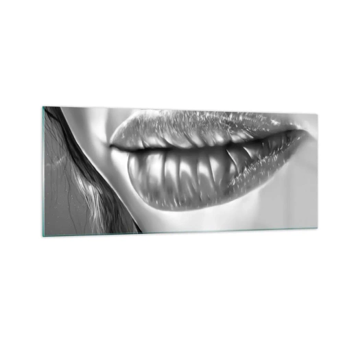 Tablou pe sticlă - Știu la ce te gândești... - 100x40 cm