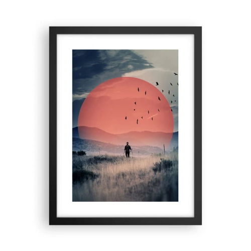 Poster în ramă neagră - Se simt bine acolo unde sunt - 30x40 cm