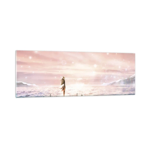Tablou pe sticlă - În lumina unui vis - 90x30 cm