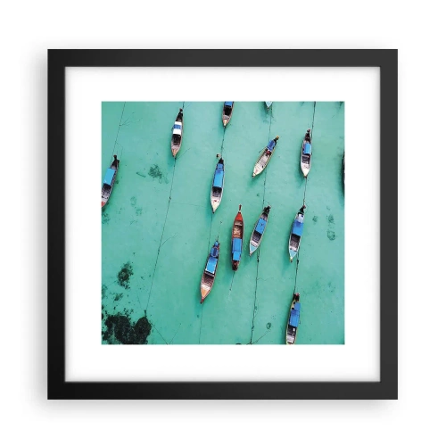 Poster în ramă neagră - În așteptare - 30x30 cm